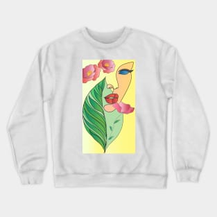 Flower Lady Crewneck Sweatshirt